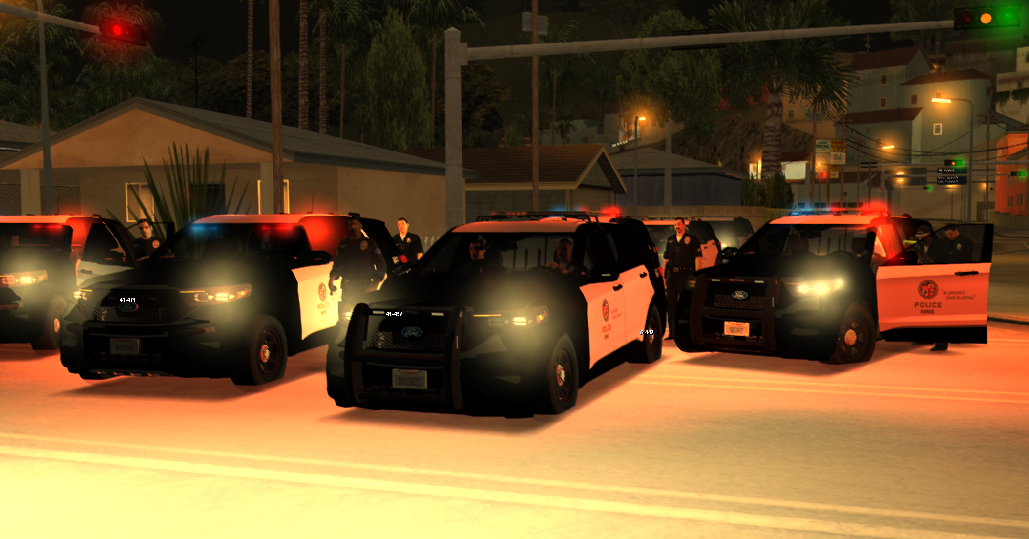 Departamentos de San Andreas Roleplay: policía, bomberos, sheriff y guardia nacional