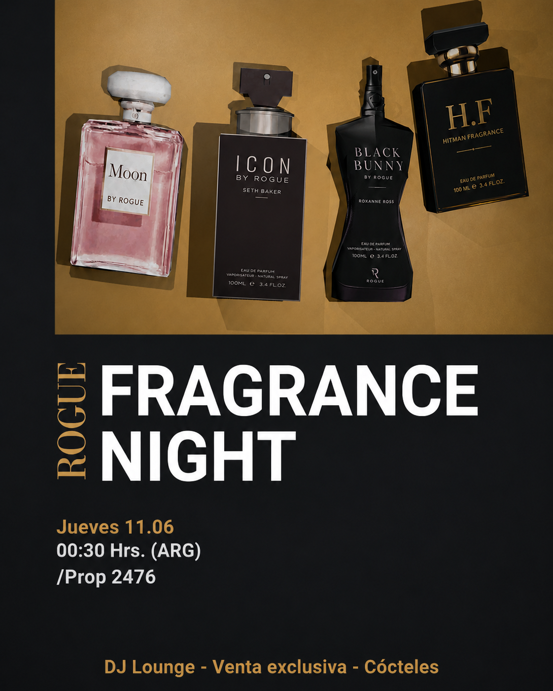 Evento: ROGUE Fragrance Night