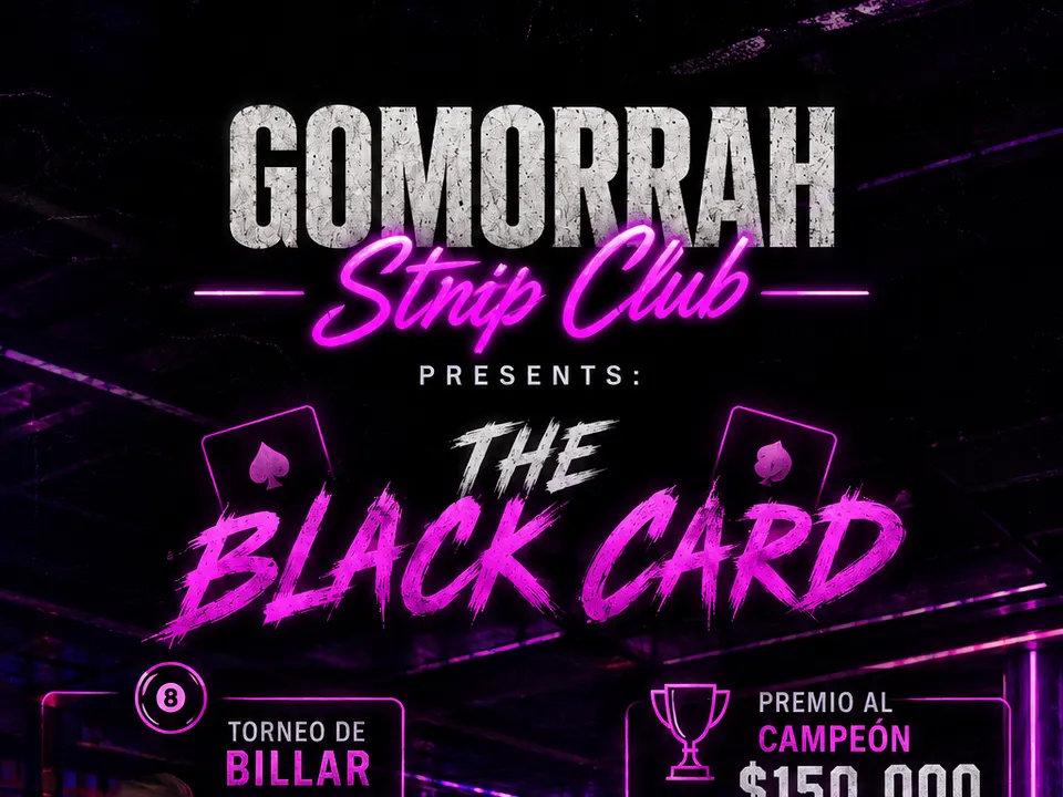 Evento: GOMORRAH - THE BLACK CARD